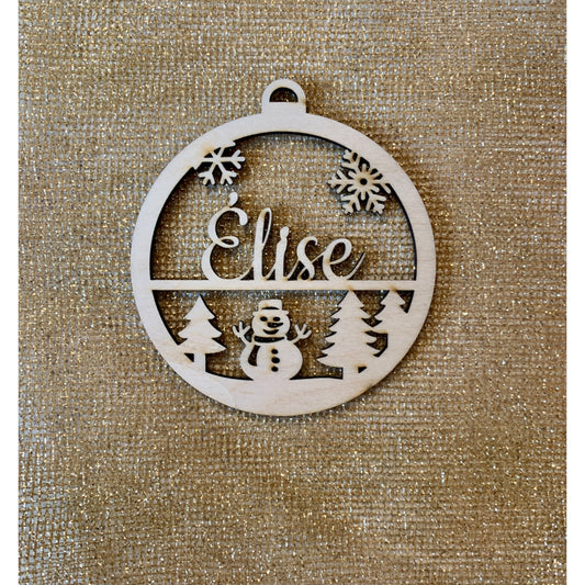 Boule de Noël personnalisée